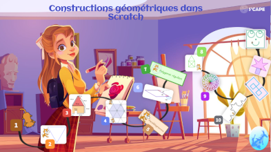 Scratch Genially parcours constructions gomtriques 5me boucles variables, CRPE, CAPES, constructions dans Scratch