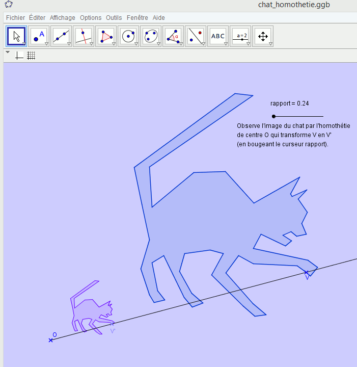 geogebra homothetie