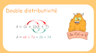 double distributivit en vidos avec des flches