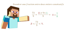 encadrement d'une fraction infrieure genially