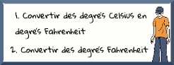 Fahrenheit Celsius et Scratch