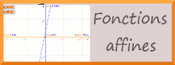 Tracer la reprsentation graphique d'une fonction affine et Scratch