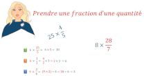 prendre une fraction d'une quantit genially