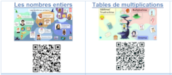 QR codes vers les Genially 6me pour utilisation sur tablette ou tlphone