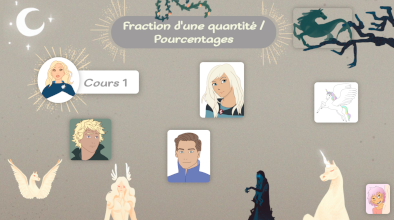 Fraction d'une quantit pourcentages sixime