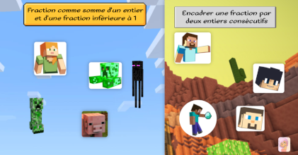 Fraction comme somme d'un entier et d'une fraction infrieure  1