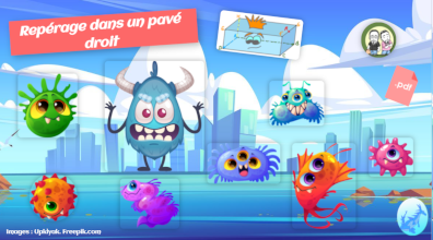 Reprage dans un pav droit