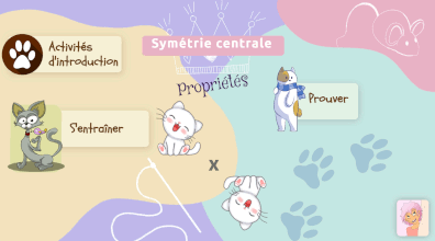Proprits de la symtrie centrale