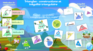 Triangles construction ingalit triangulaire