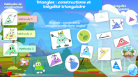 classe virtuelle Genially triangles construction ingalit triangulaire