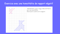 homothtie de rapport ngatif en vidos