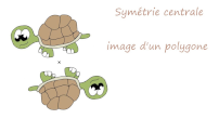 image d'un polygone par une symtrie centrale cinquime en vidos