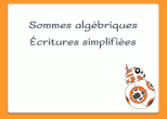 critures simplifies sommes algbriques Genially