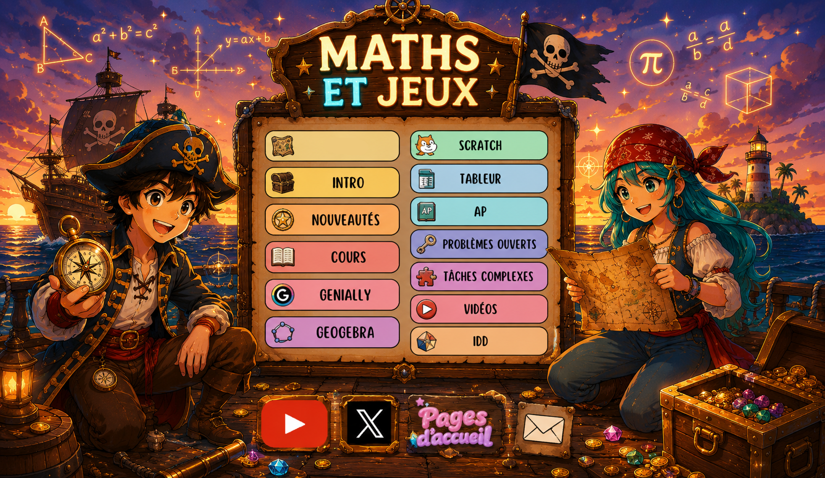 Carte au tr�sor des maths