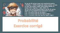 calculs de probabilits jeu de cartes questions flash genially