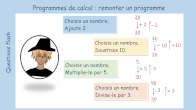 programmes de calcul image d'un nombre vidos