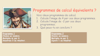 programmes de calcul non quivalents en vidos