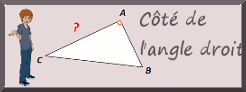 Calculer d'un ct de l'angle droit d'un triangle rectangle sur Scratch