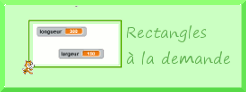 Tracs de rectangles dont les longueurs des cts varient, programmes de construction avec Scratch