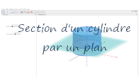 Section d'un cylindre par un plan