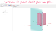 Section d'un pav droit par un plan