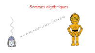 sommes algbriques cinquime en vidos