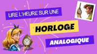 lire l'heure sur une horloge analogique