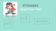 calculs de vitesses, conversions d'units