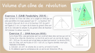 volume d'un cne de rvolution DNB 4me