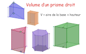volume du prisme droit cinquime en vidos